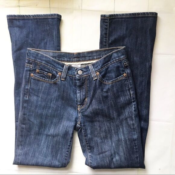 Jordache Flare Mid-Rise Jeans Women’s Size 4 – Dark Wash Retro Y2K Style - Picture 2 of 9